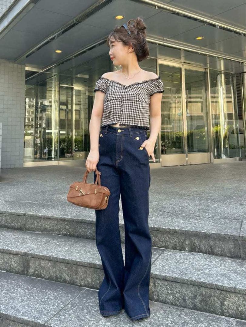 【LILY BROWN】リリーブラウン コットンレースヴィンテージブラウス