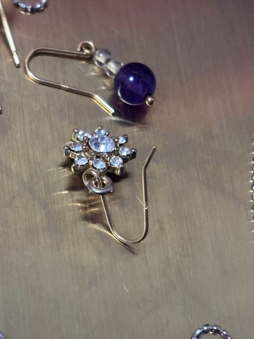 ジャンク品　ピアスセット K18 シルバー925