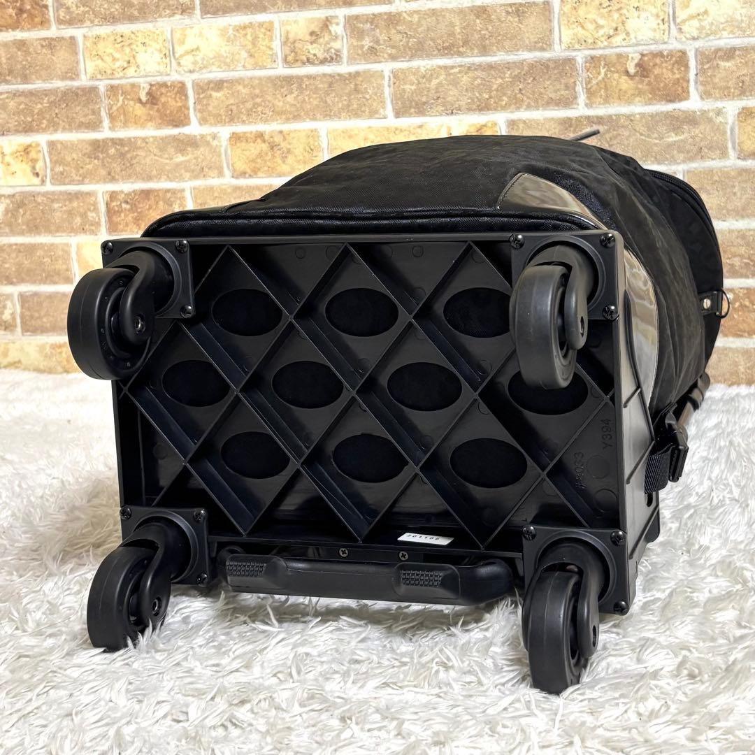 【未使用】 SWANY スワニー キャリーバッグ 4輪 レオパード 座面付き