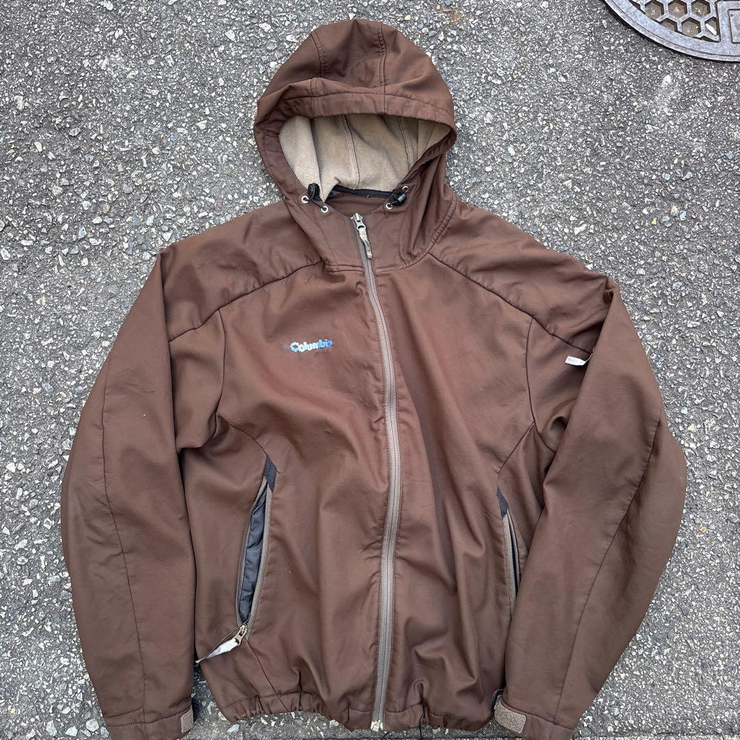 90s Columbia ナイロンジャケット ブラウン マウンテンパーカー