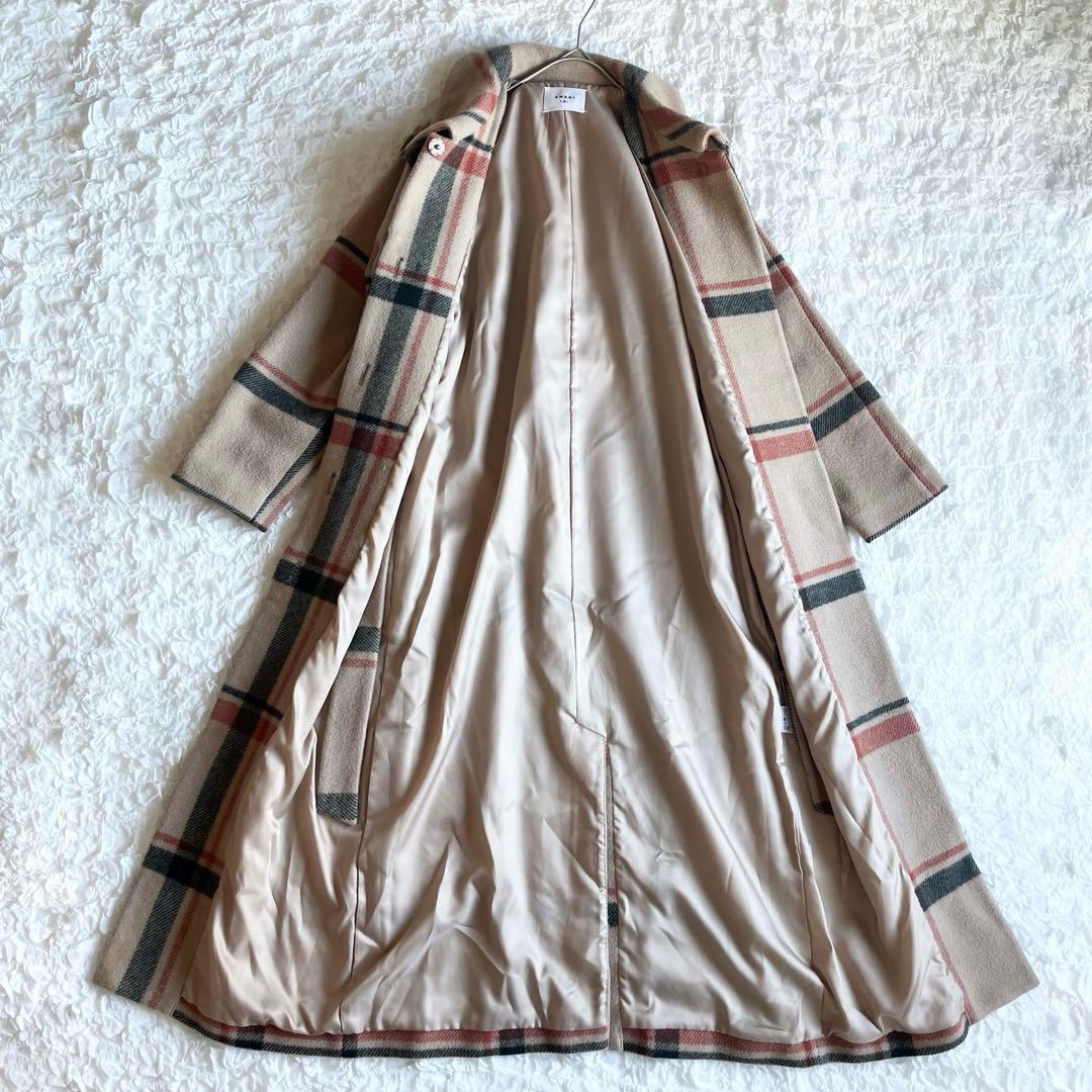 ジャケット・アウター Ameri VINTAGE CHECK SOUTIEN COLLAR COAT