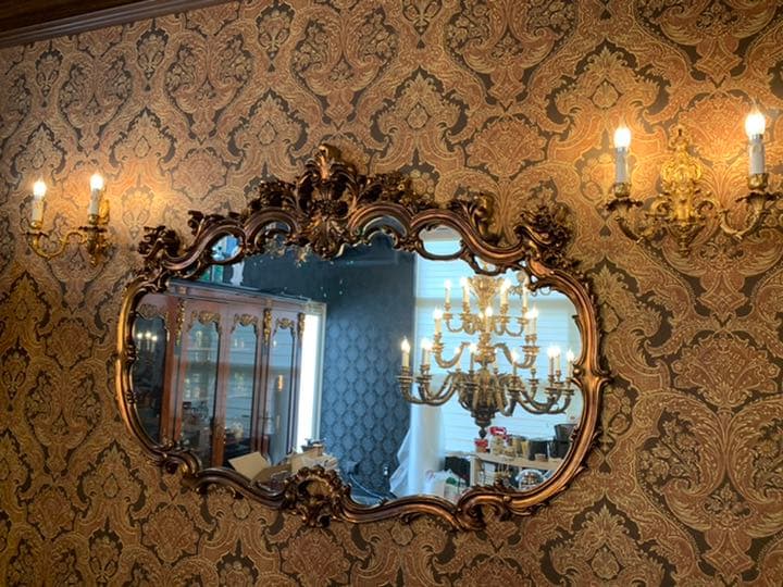 壁掛け　鏡　アンティーク