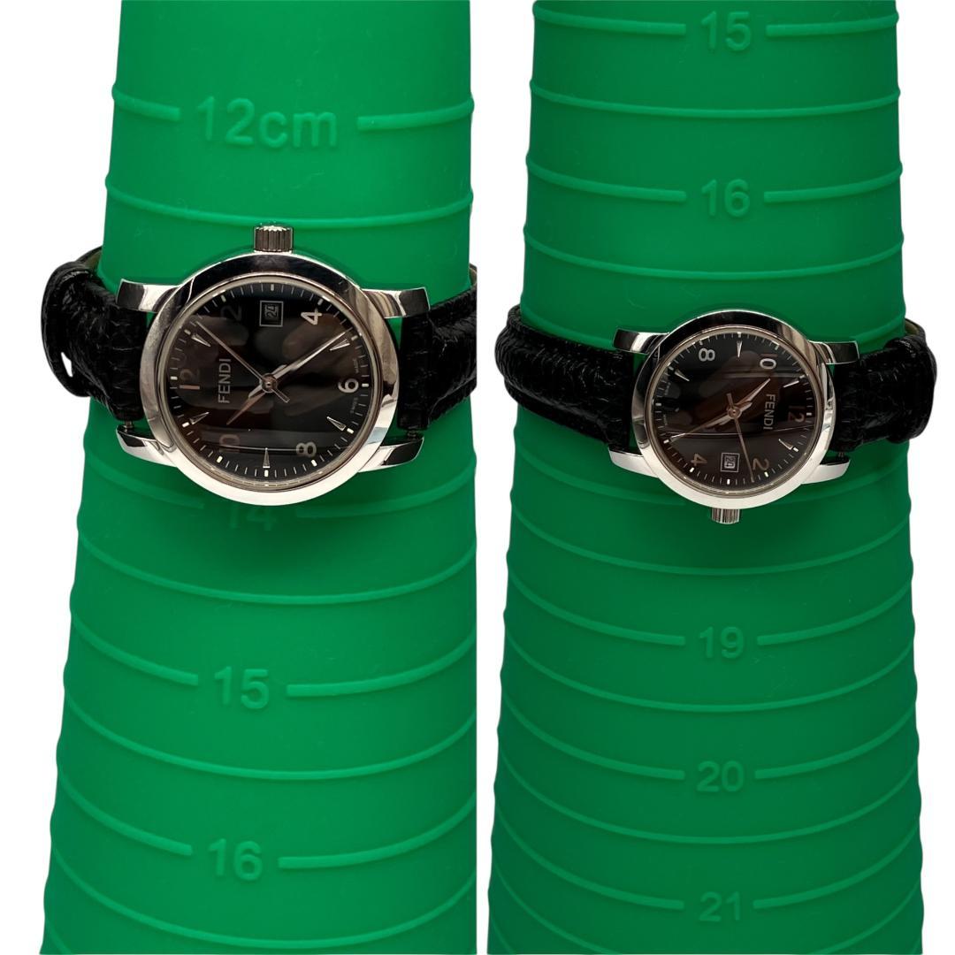 【箱付き/美品/稼働】フェンディ 腕時計 レディース クォーツ ブラック