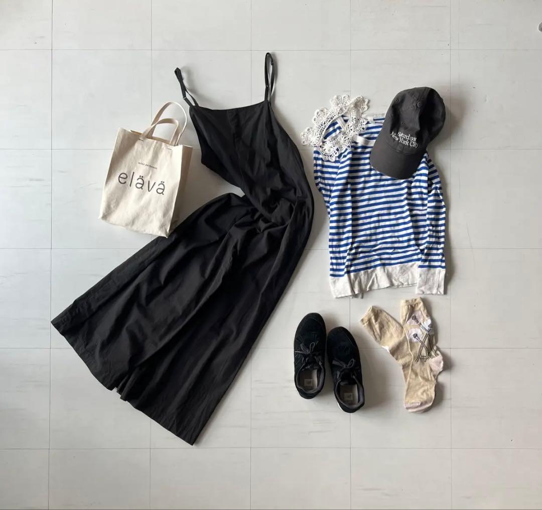 新品 KUBOSANMADE クボサンメイド キャミソールサロペット 黒