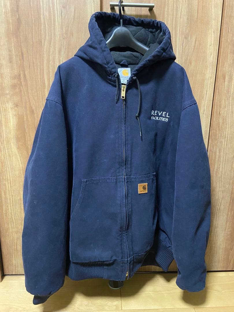 carhartt カーハート アクティブジャケット XL メキシコ製 企業ロゴ