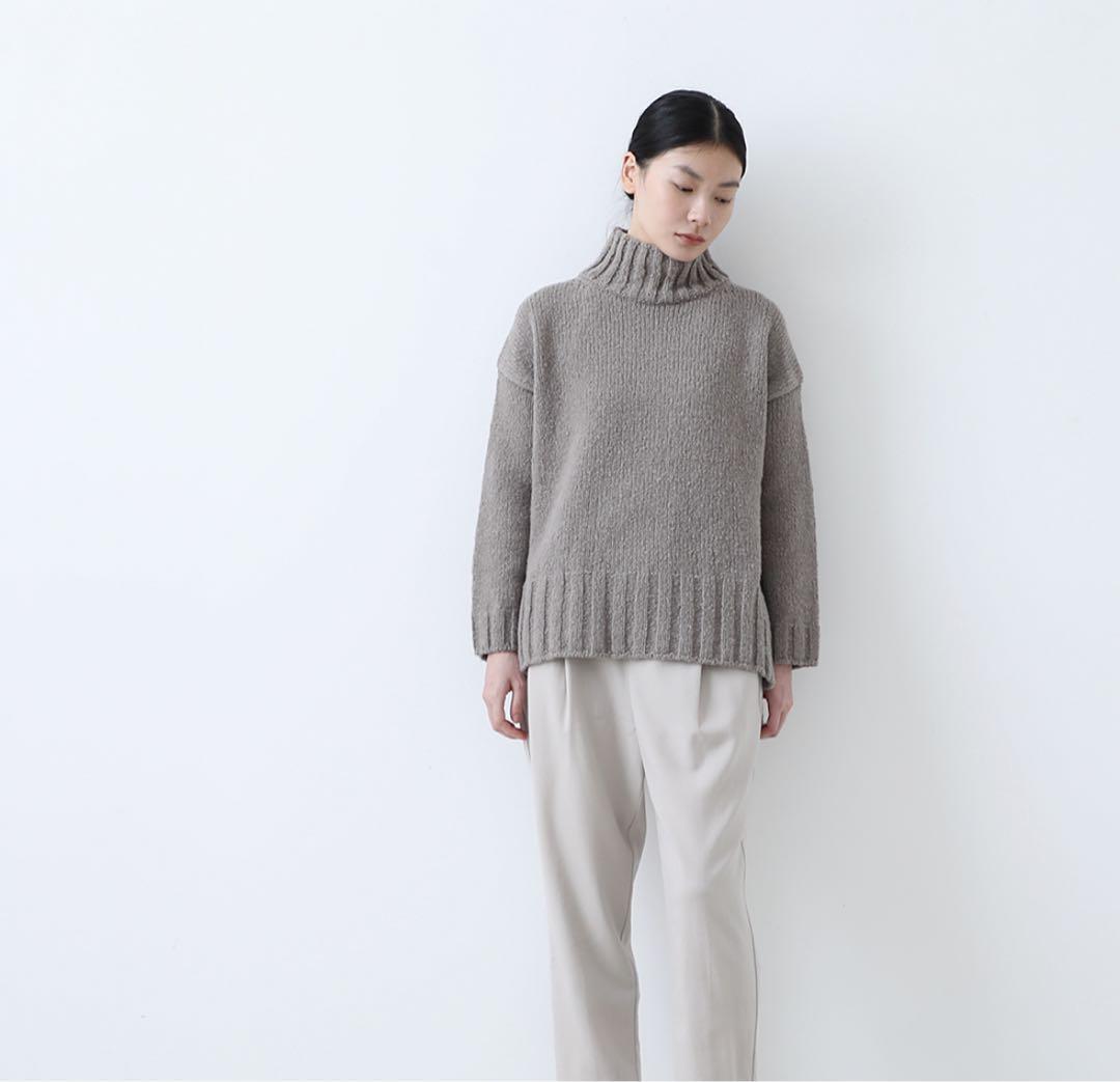 evam eva エヴァムエヴァ　リニューウールタートルネック