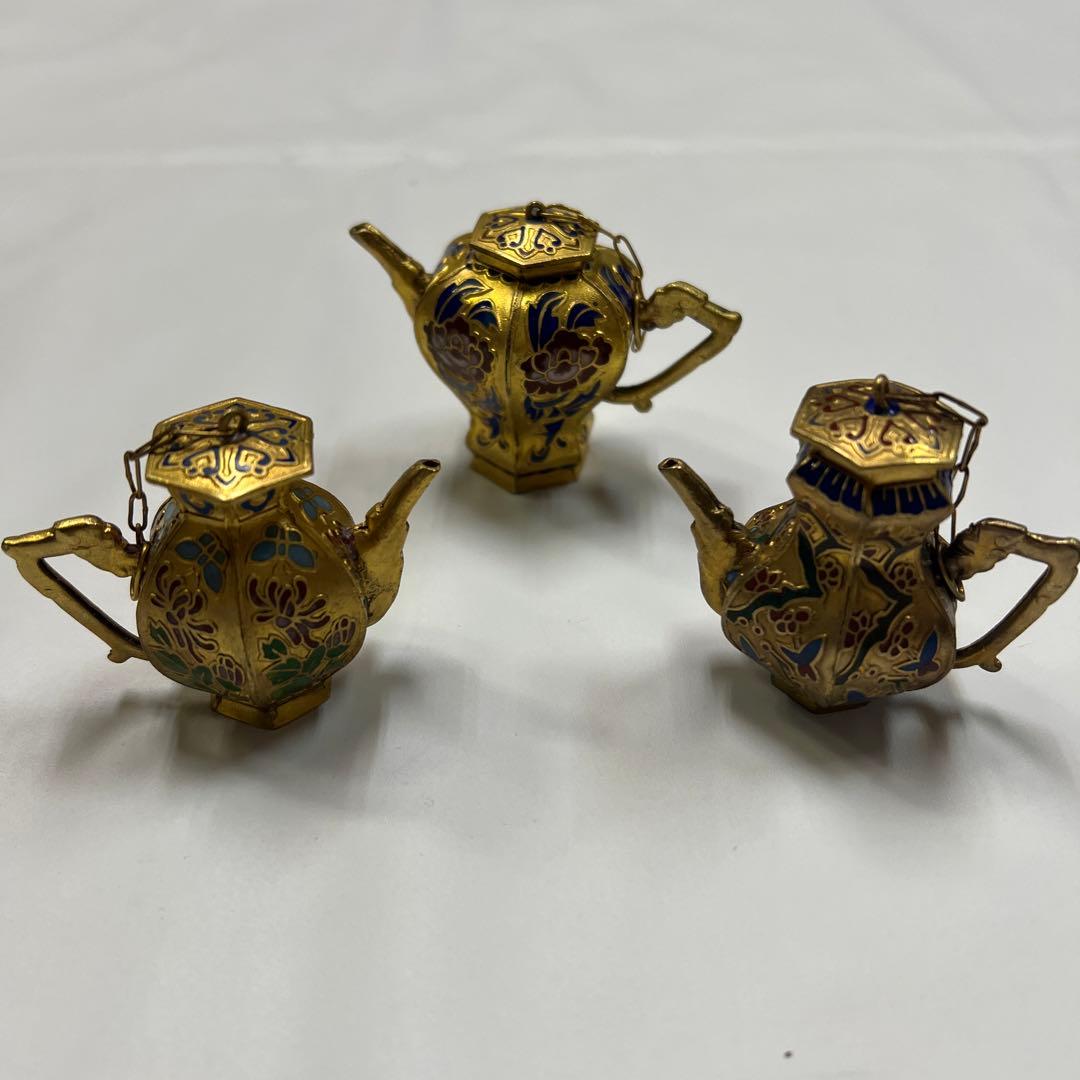 ミニ違い棚　置物　飾り棚　和風　レトロ木製　ミニ香炉　ミニ置物　セット