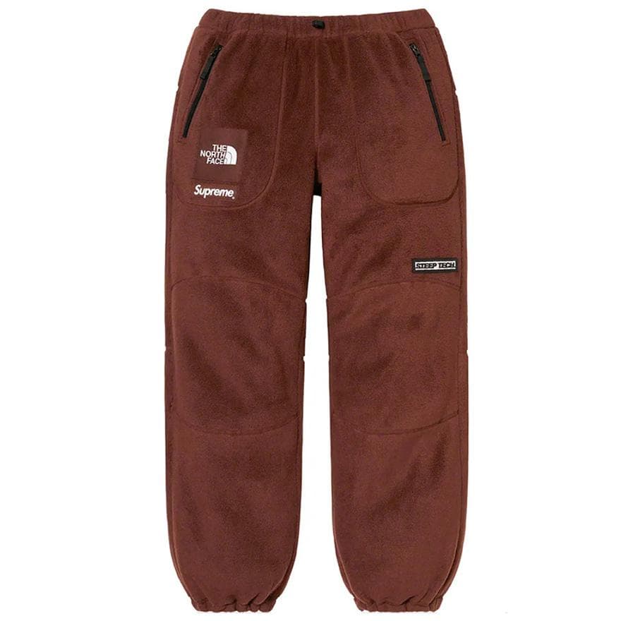 パンツ Supreme TNF Steep Tech Fleece Pant Brown