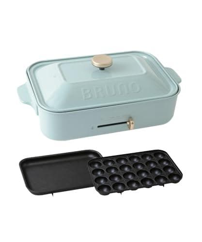 BRUNO ブルーノ コンパクトホットプレート 本体 プレート2種(たこ焼き *