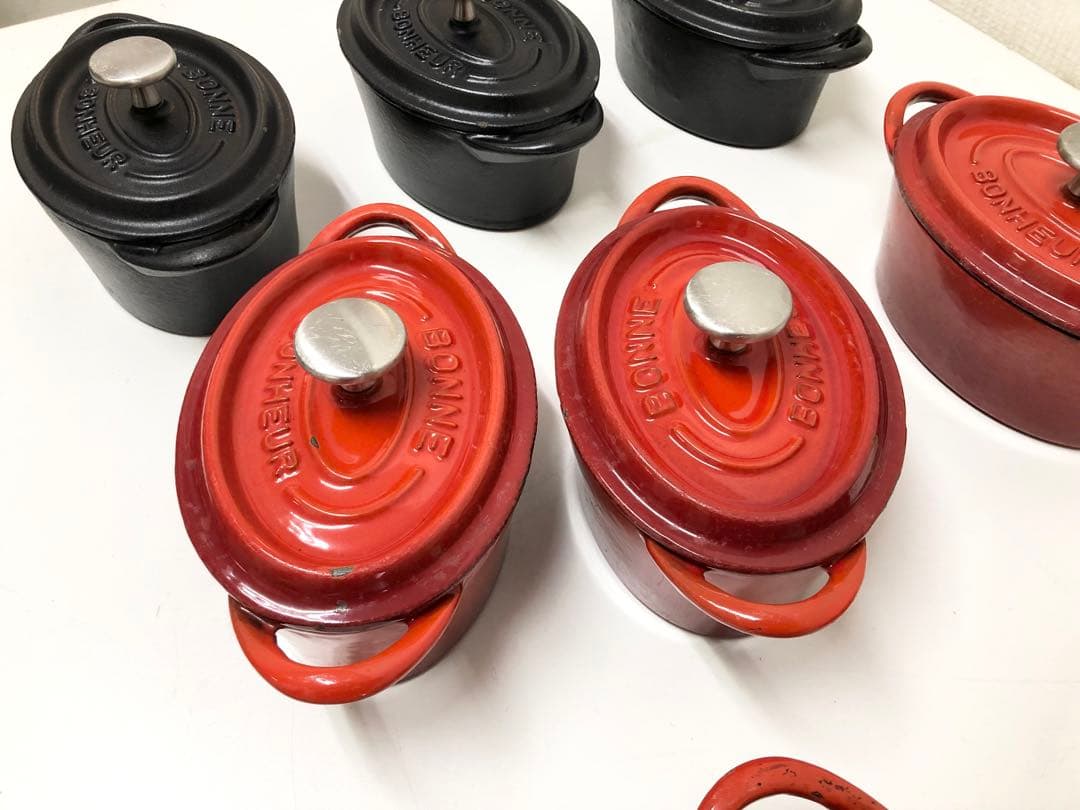 ボンボネール ココット オーバル 14㎝ 8点セット