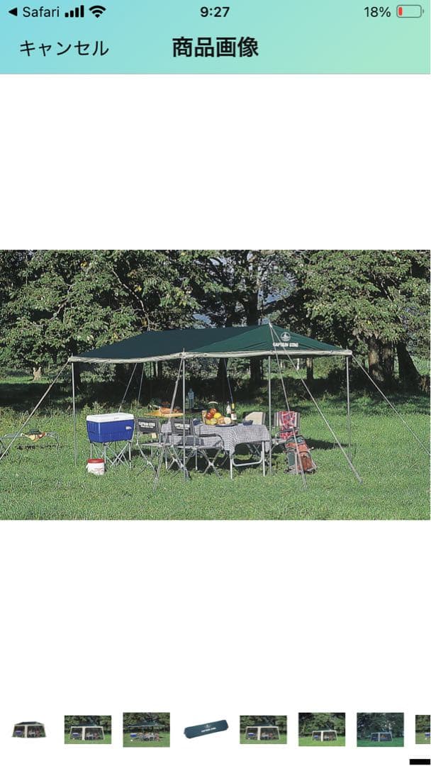 キャプテンスタッグ プレーナメッシュタープセット　4〜5人用 ファミリー虫よけ