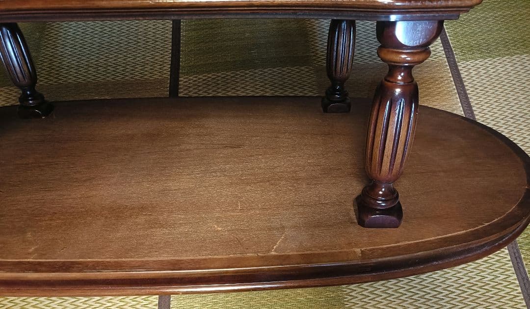 カリモク 大理石調 センターテーブル ローテーブル　応接テーブル　昭和レトロ