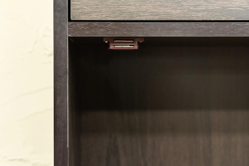 扉付きラック　4段　WAL(ウォールナット)