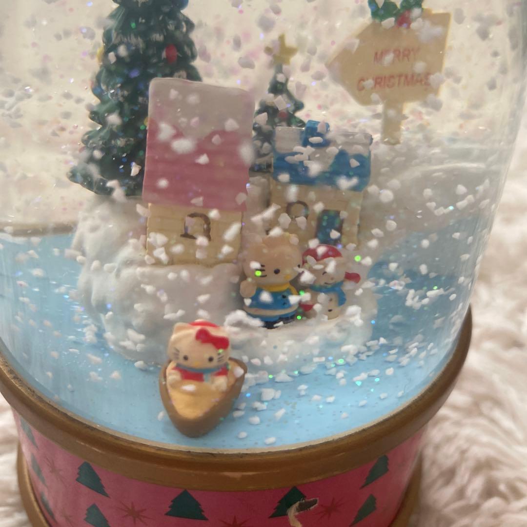 超希少品　キティちゃん　クリスマスオルゴール 雪景色