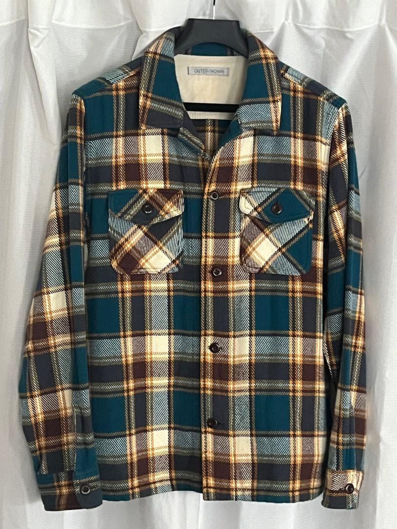 OUTERKNOWN アウターノウン ネルシャツ シャツジャケット M