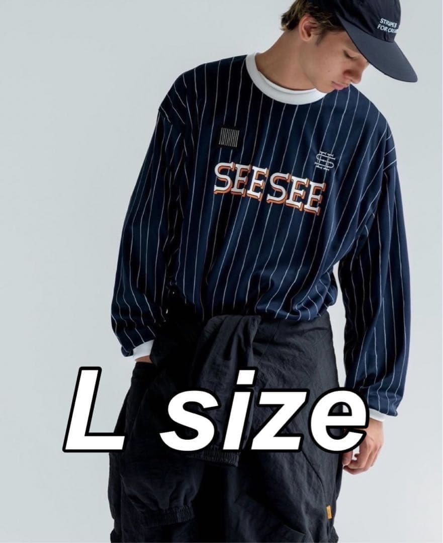 SEE SEE x S.F.C Game LS Stripe Tee【L】