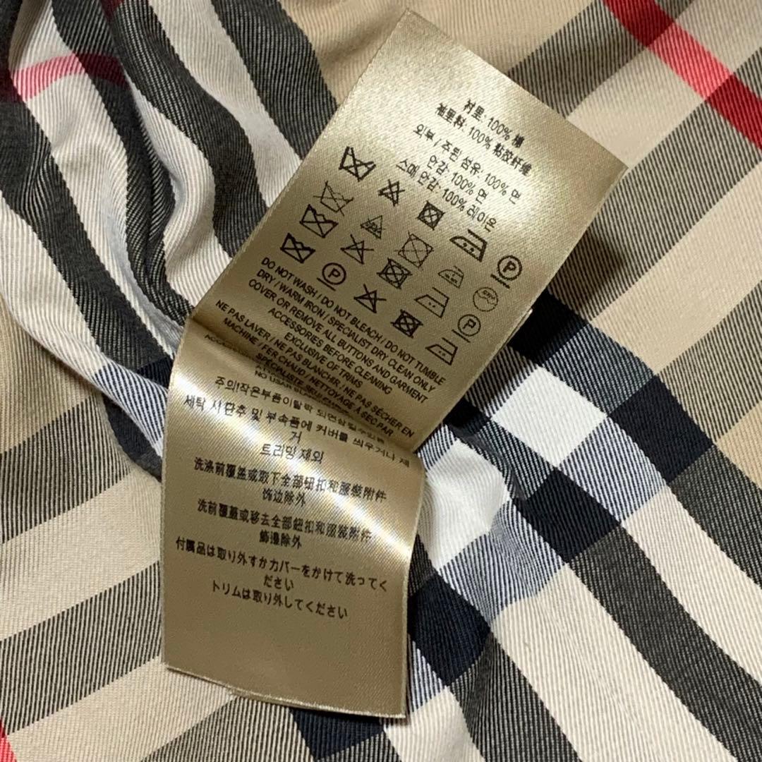 美品　バーバリー　サンドリンガム トレンチコート　ロング丈　メガチェック