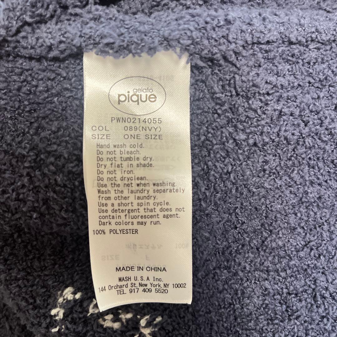 gelato pique 星柄　スター　星　ジャガードワンピース　ネイビー　紺