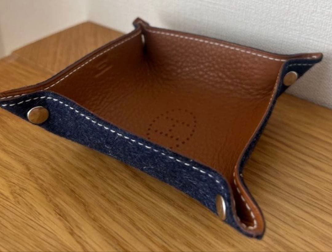 【限定値下げ】HERMES エルメス　ヴィド・ポッシュ ミニ　トレイ　バイカラー