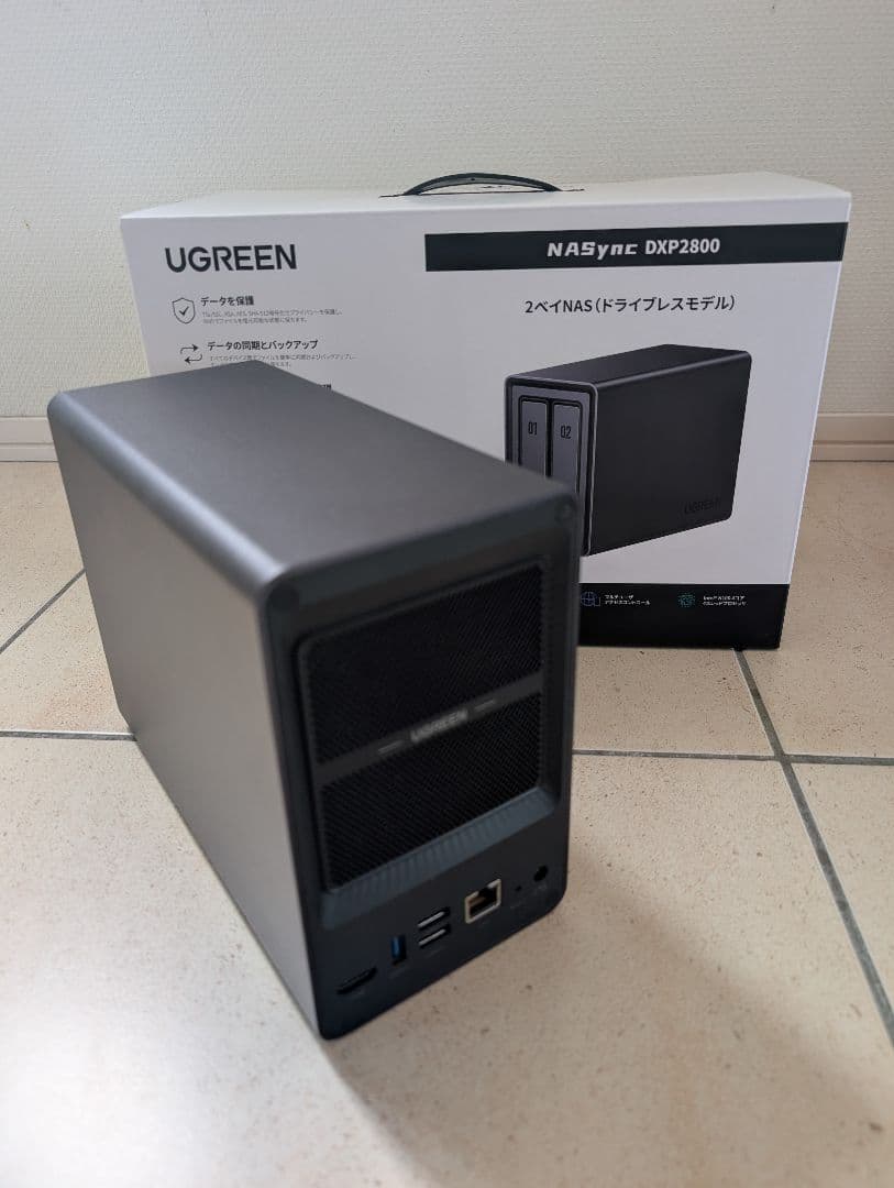 UGREEN NAS DXP2800 HDD6TB&SSD256GBセット