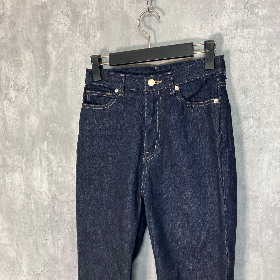 anuans クロップドテーパードデニムパンツ 1