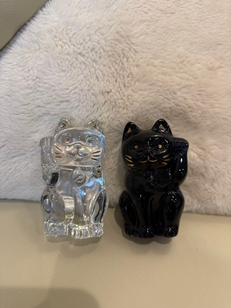 バカラ　招き猫　クリスタル