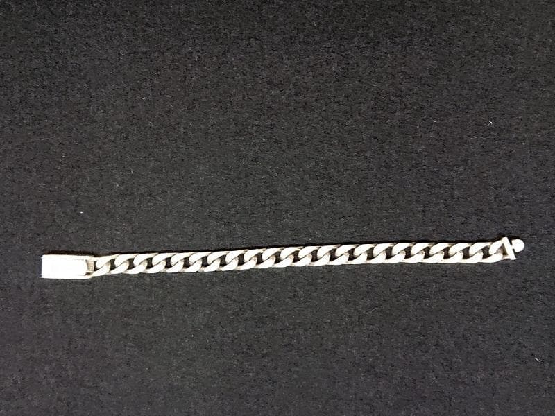 超レア廃盤品GUCCI 喜平 フラットリンクチェーン ブレスレットシルバー