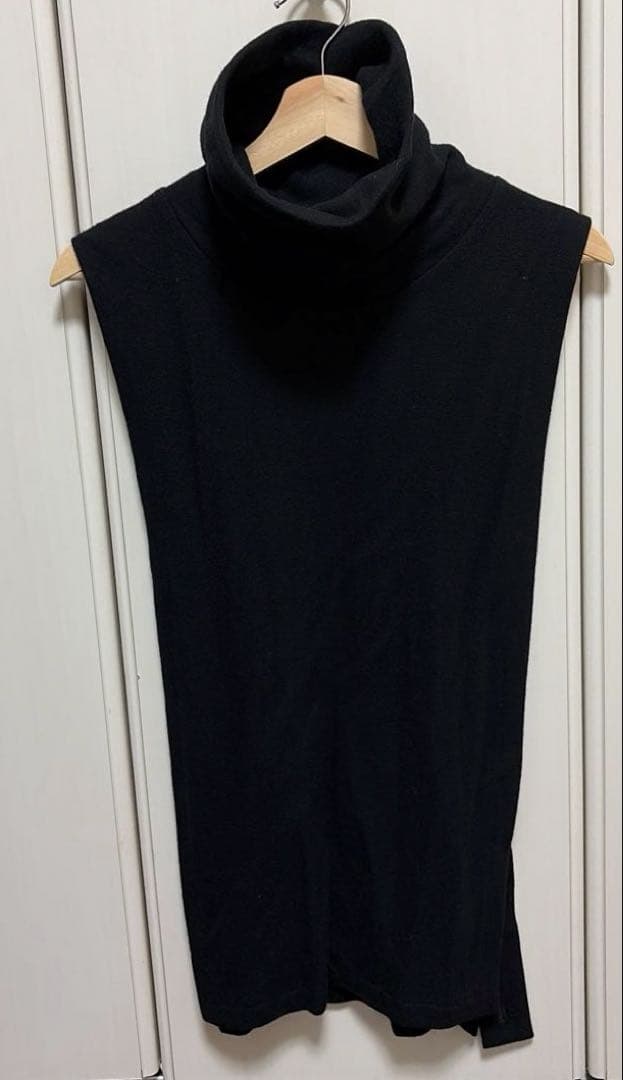 Y's ワイズ ヨウジヤマモト サイズ2 ブラック ニット ベスト タートル