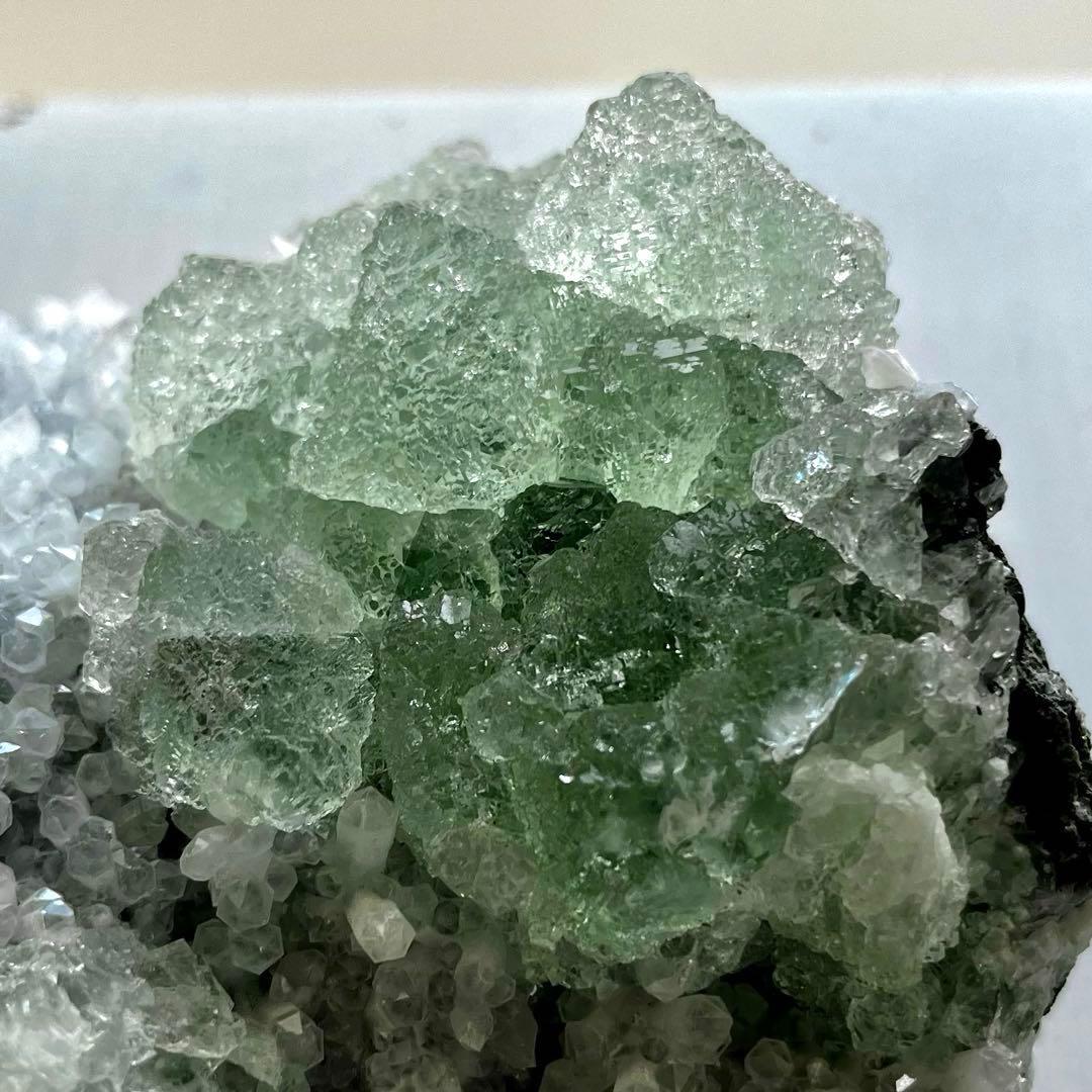 天然石　原石　グリーンアポフィライト　大型1740g パワーストーン