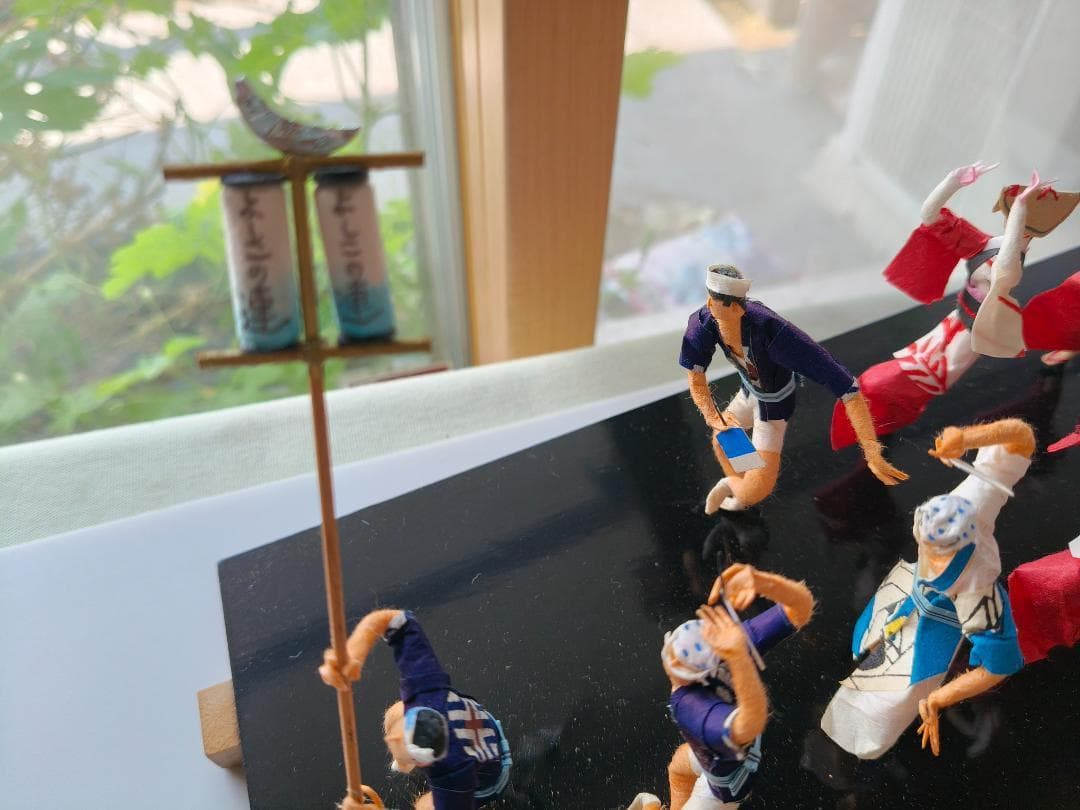 旅柱　徳島 和紙ミニチュア 阿波おどり 和紙人形 20体以上 精巧