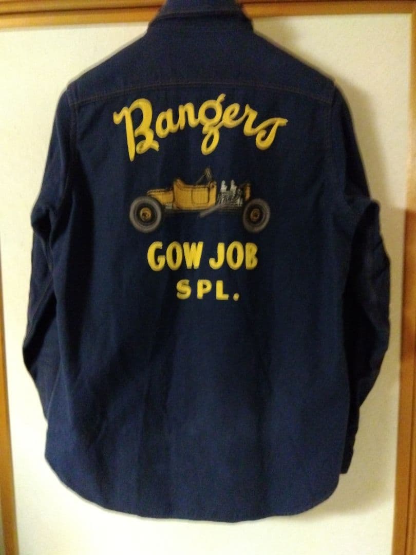 田中野夫　フリーホイーラーズ ワークシャツ Bangers Gow Job