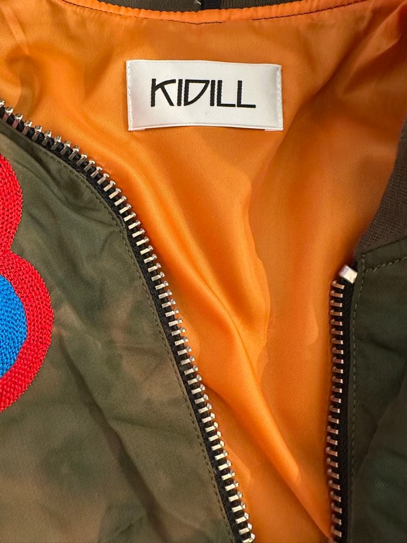 KIDILL 花柄刺繍 MA-1ジャケット