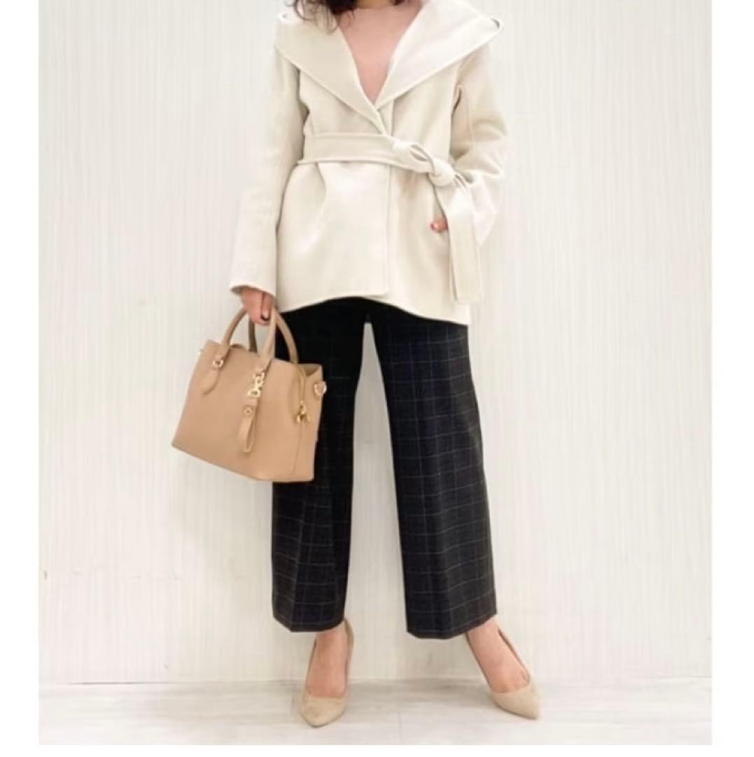 COUP DE CHANCE リバー仕立てミドル丈コート