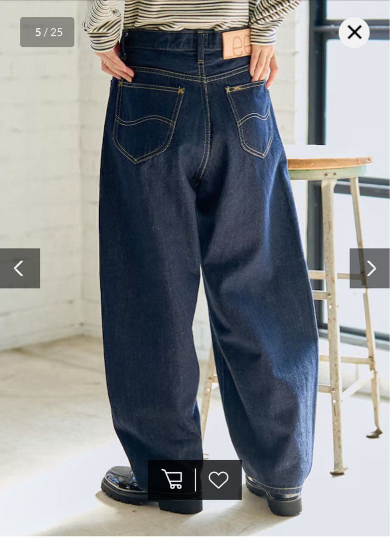 タグ付 Lee フリークスストア 別注 RIDERS 101 CURVE LEG