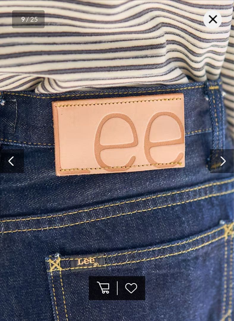 タグ付 Lee フリークスストア 別注 RIDERS 101 CURVE LEG