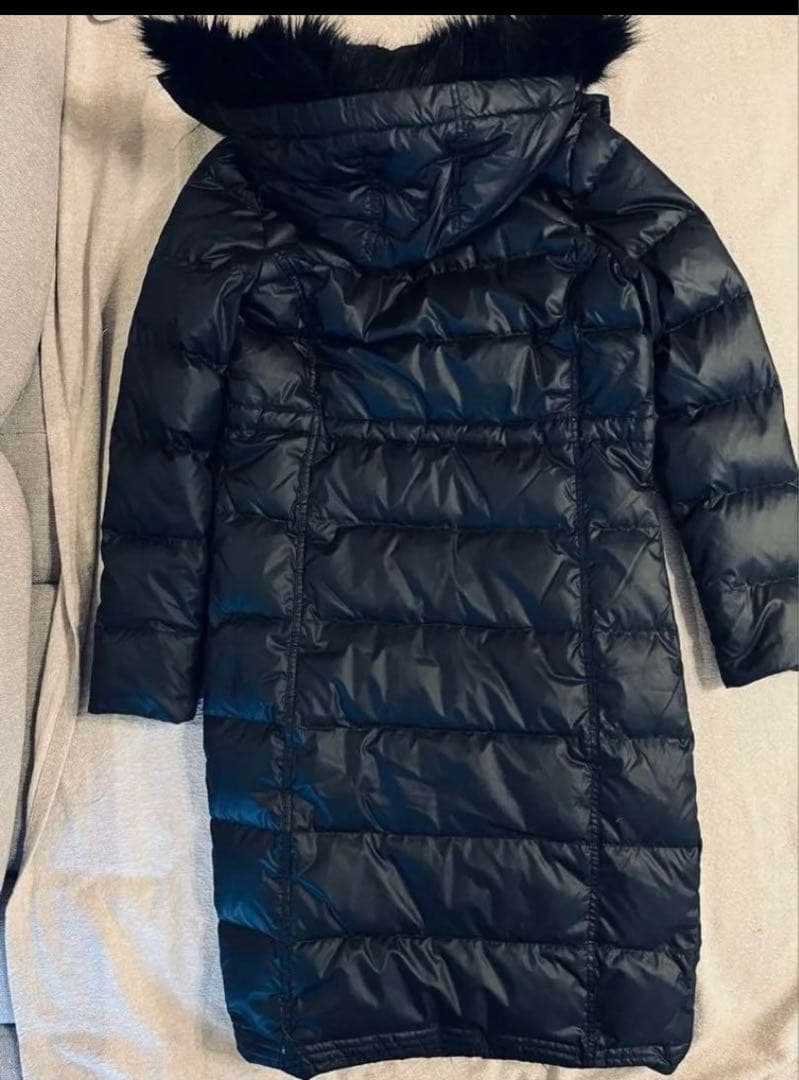 adidasファー付きロングダウンコートLベンチコート