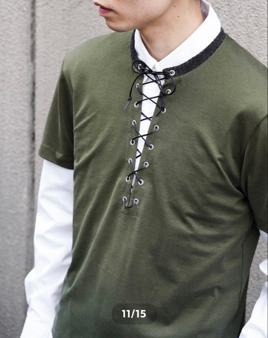 NEW OLD AW25 RIB SLEEVE TOP サイズ44