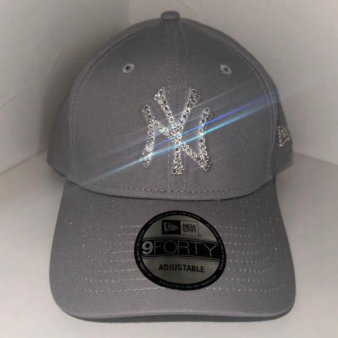 ニューエラ　スワロフスキー［NYグレー］ユニセックス　NEWERA