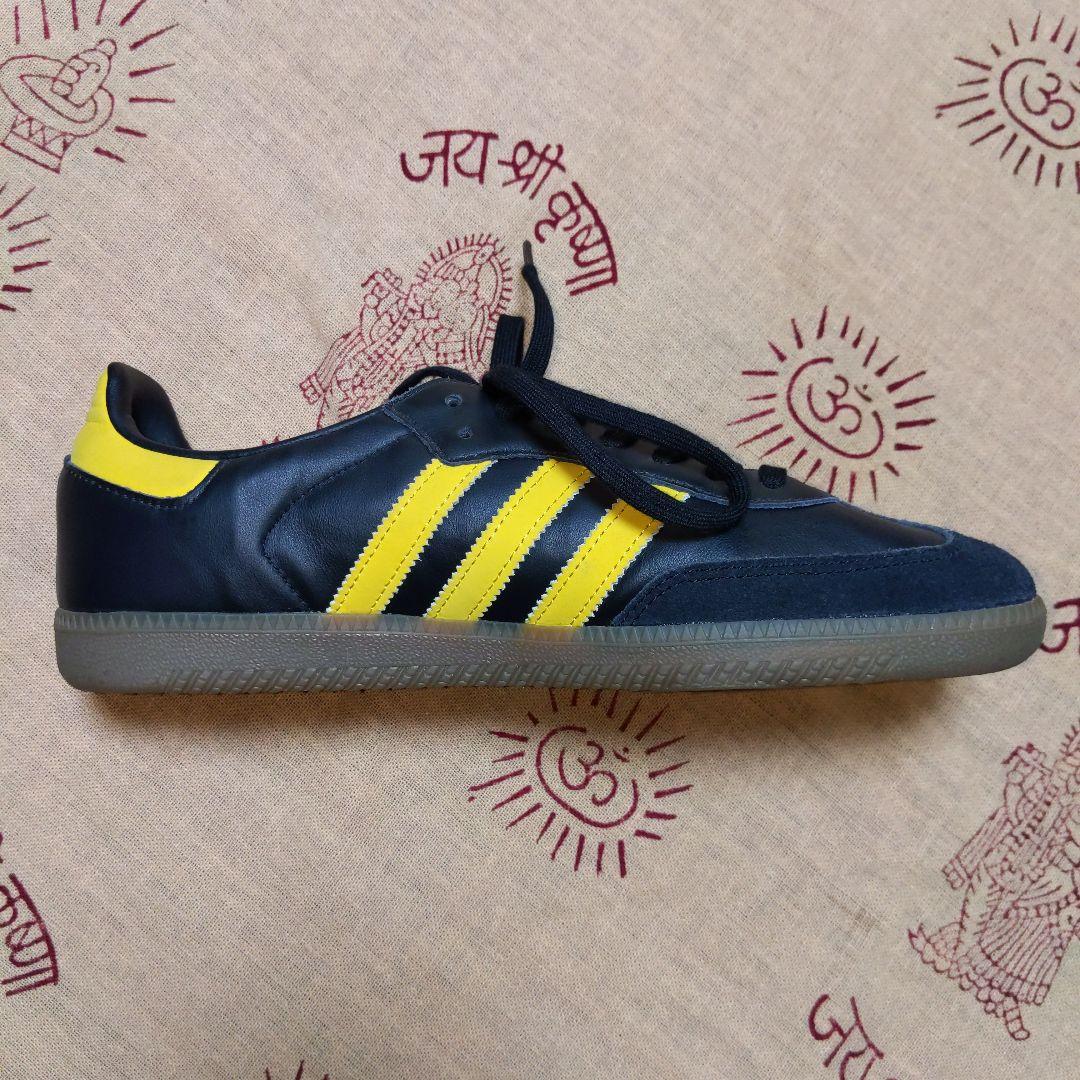 adidas SAMBA OG B96324 黒/黄 スニーカー 27.5cm
