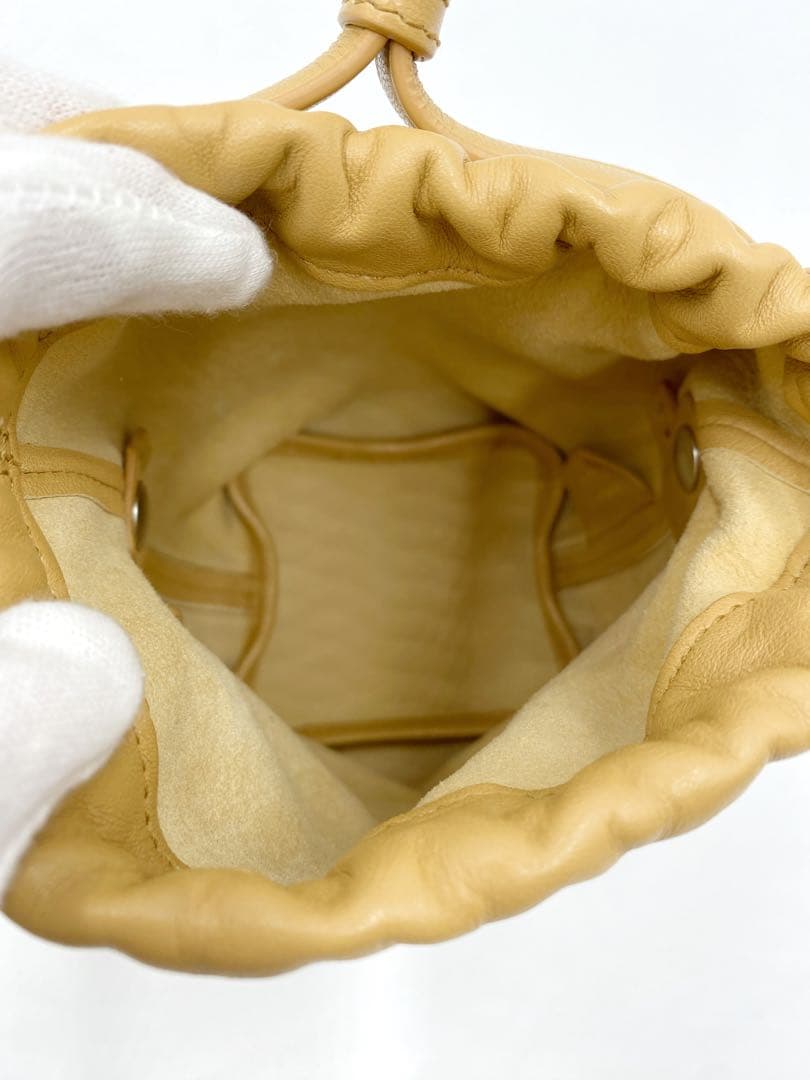 専用★JIL SANDER ジルサンダー 巾着型 ポーチ レザー★047