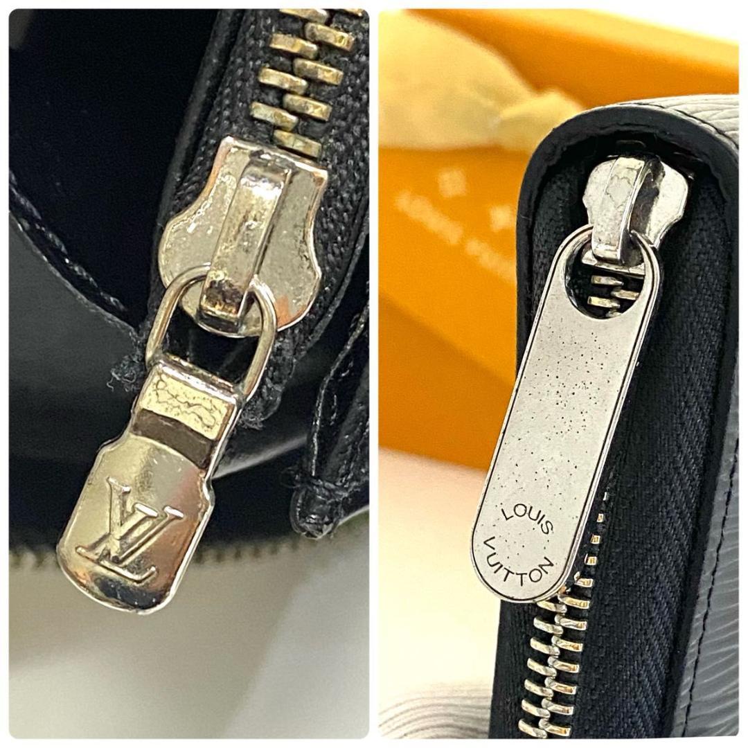 ルイ ヴィトン◎ジッピーオーガナイザー エピ ノワール ラウンドファスナー 黒