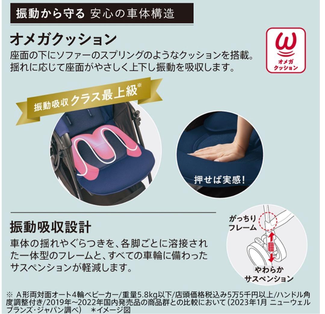 【美品】Apricaアップリカ ベビーカーラクーナビッテクッション２０２３年製