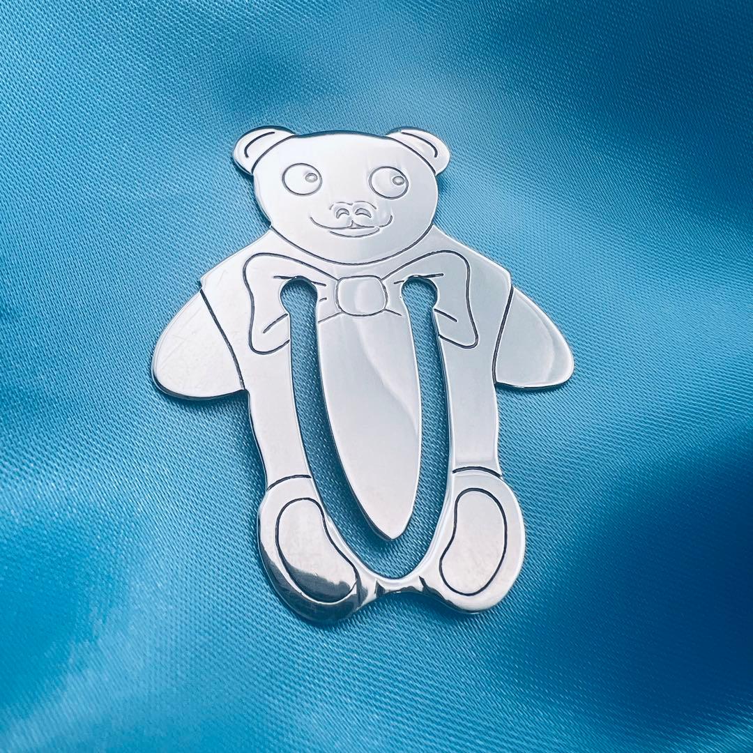 美品　ティファニー　ブックマーク　シルバー　テディベア　ヴィンテージ