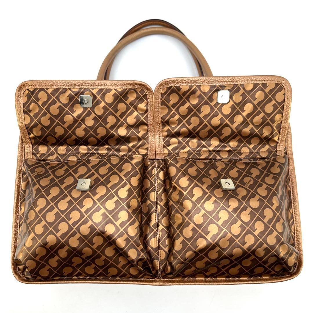 GHERARDINI ソフティ ダブルポケット ブロンズ トートバッグ G金具