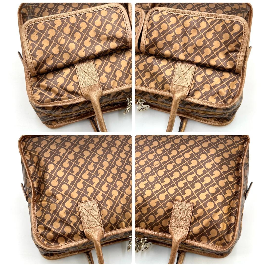 GHERARDINI ソフティ ダブルポケット ブロンズ トートバッグ G金具