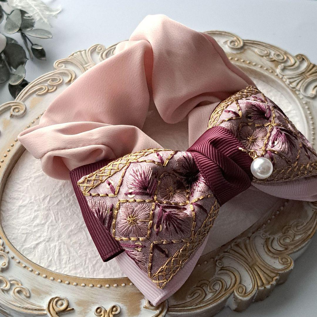 まり様お取引中⭐3047⭐❣️大人可愛い華やかアクセ❣️オリジナル✴インド刺繍