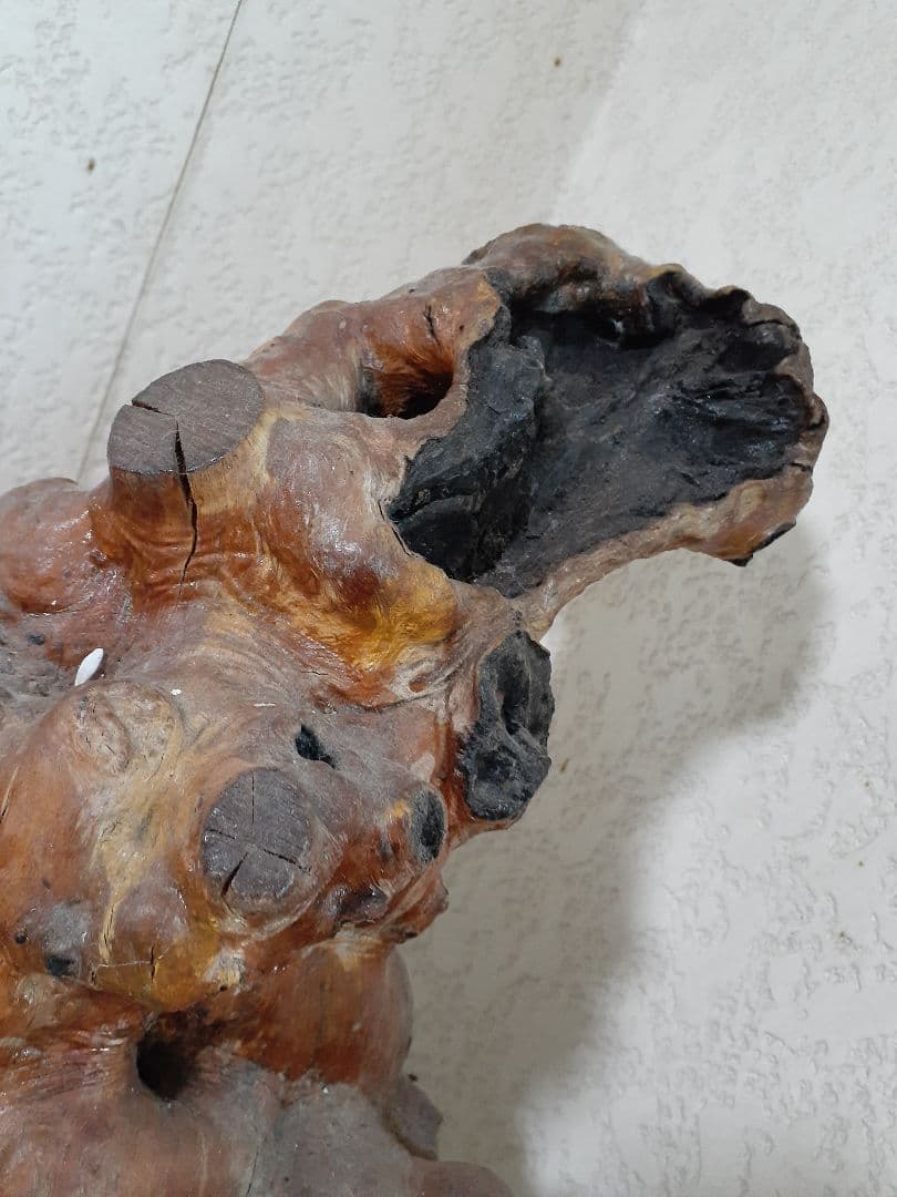 黒柿　根瘤　骨董　置き物