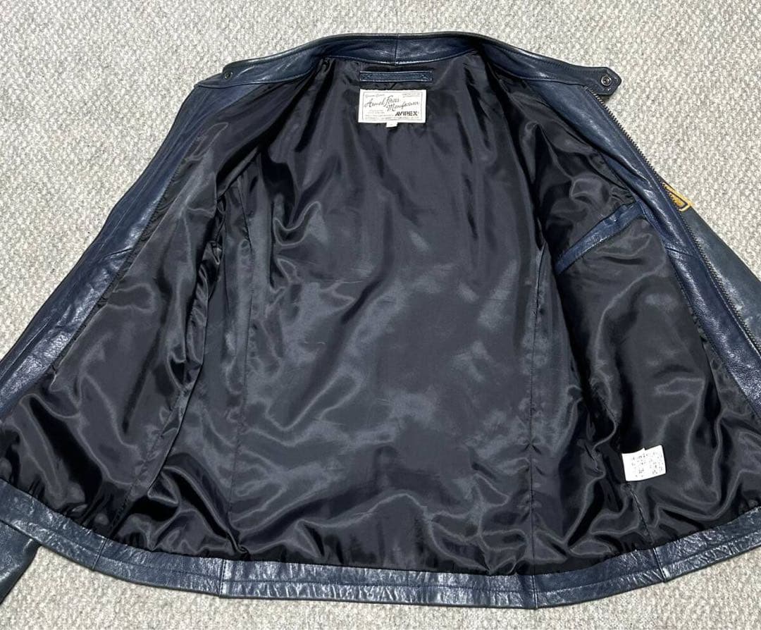 ⑦AVIREX レザージャケット【Ｌ】 TOPGUN◇MA-1ハーレーninja