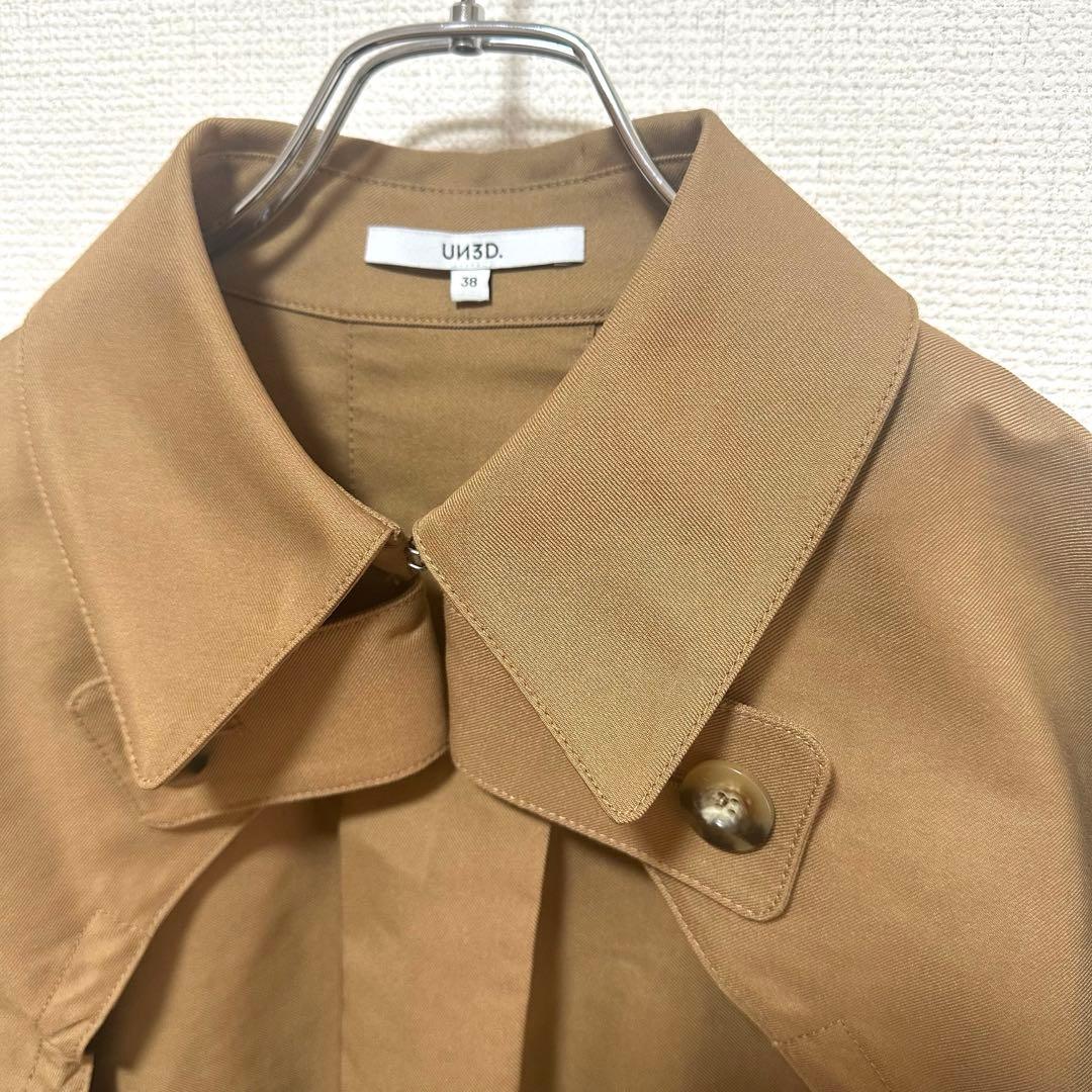 美品　un3d TRENCH SHRT ショートブルゾン　トレンチ