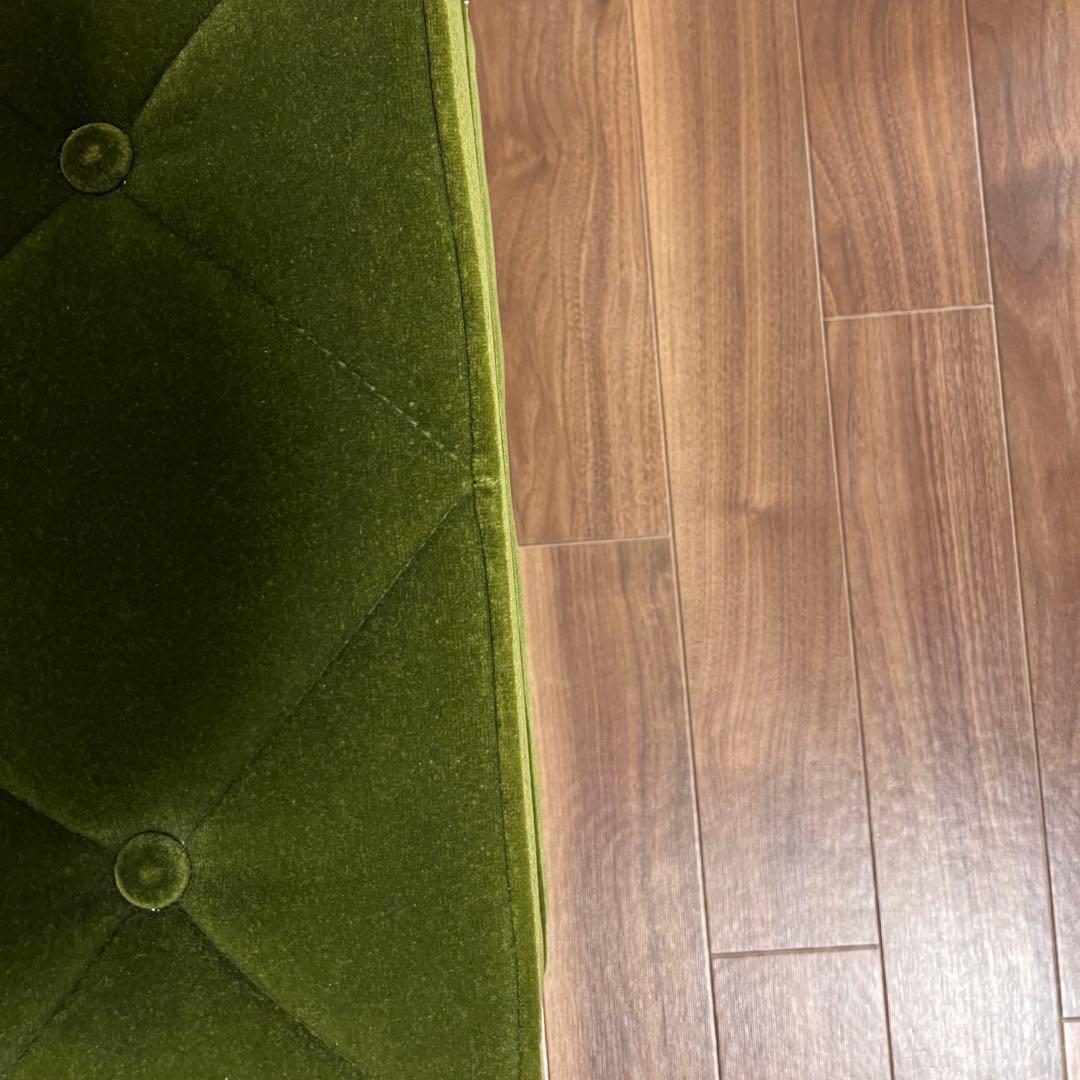 【カリモク60】オットマン モケットグリーン